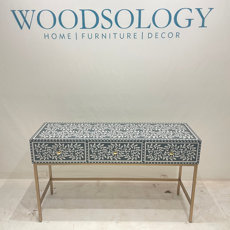 Floral Inlay Console