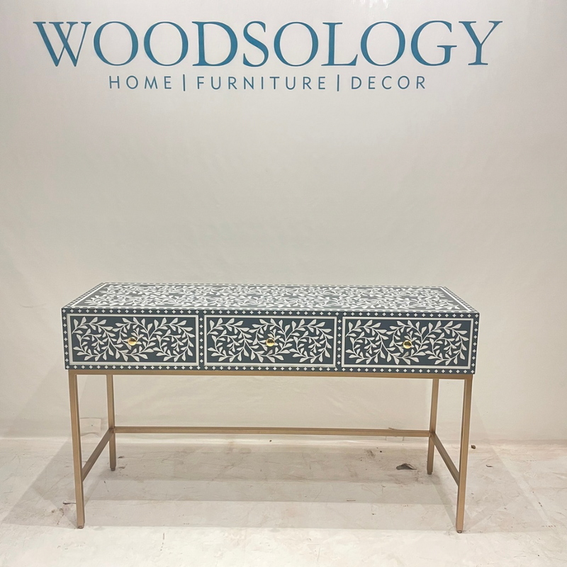 Floral Inlay Console