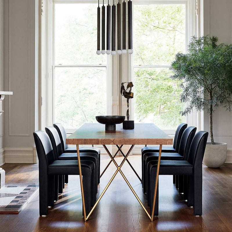 DYLAN BRASS MEDIUM ACACIA TABLE