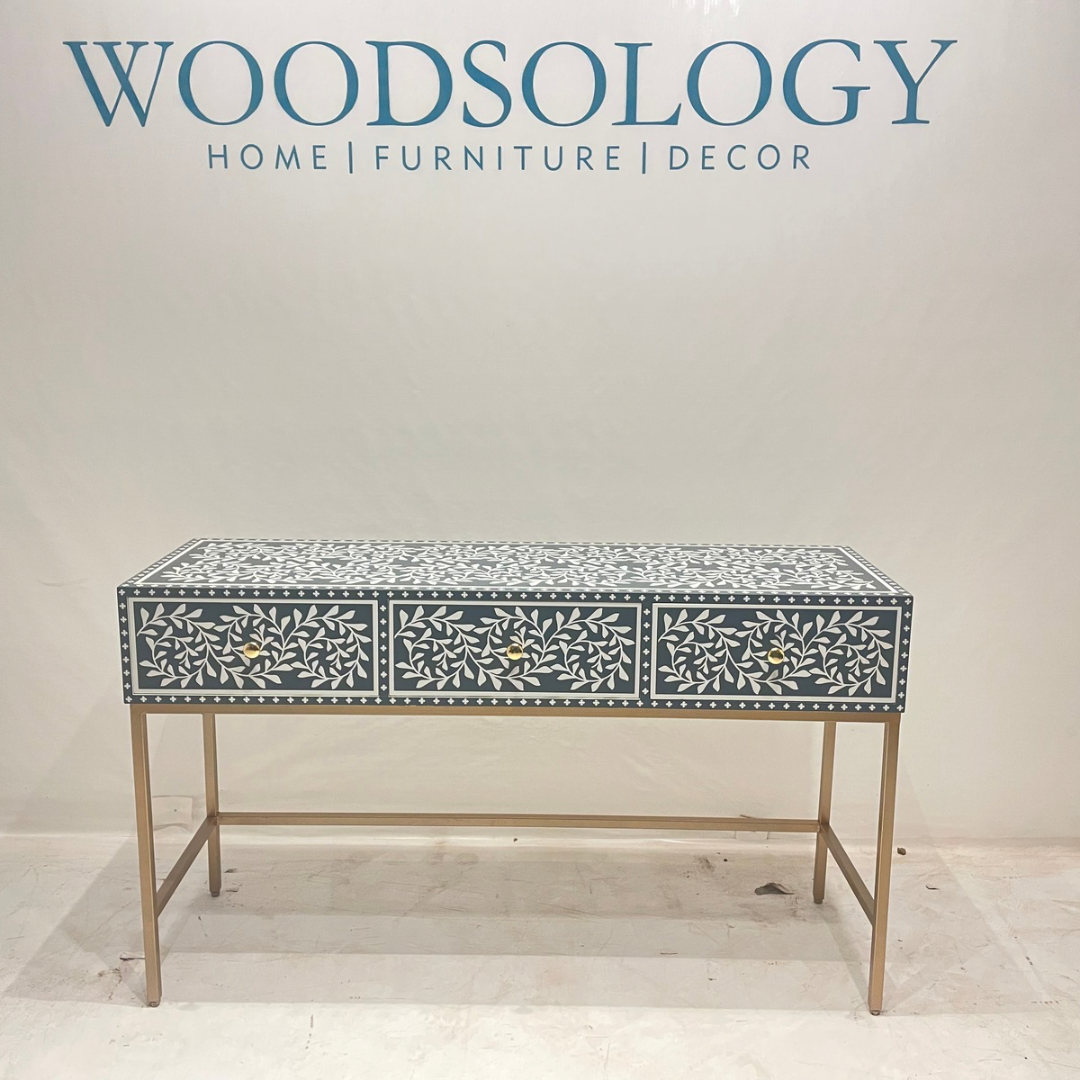 Floral Inlay Console