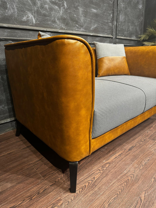 Leatherite Twin Color Sofa