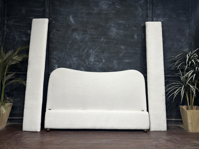 Miniamalist Boucle Bed