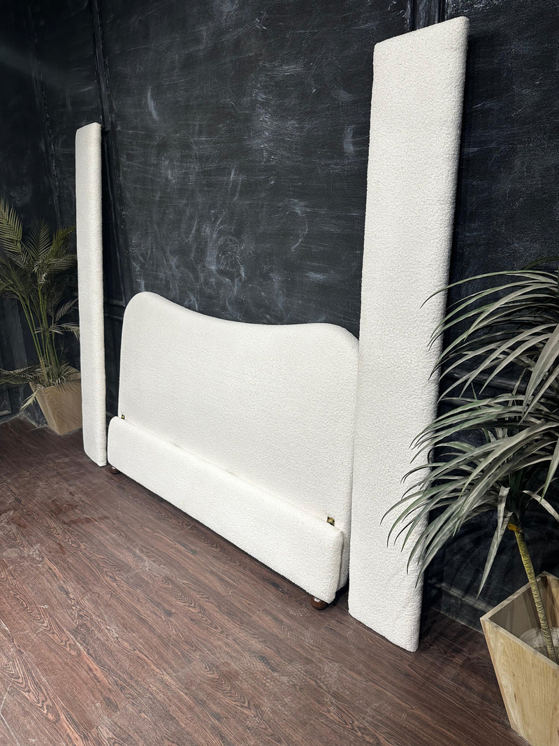 Miniamalist Boucle Bed