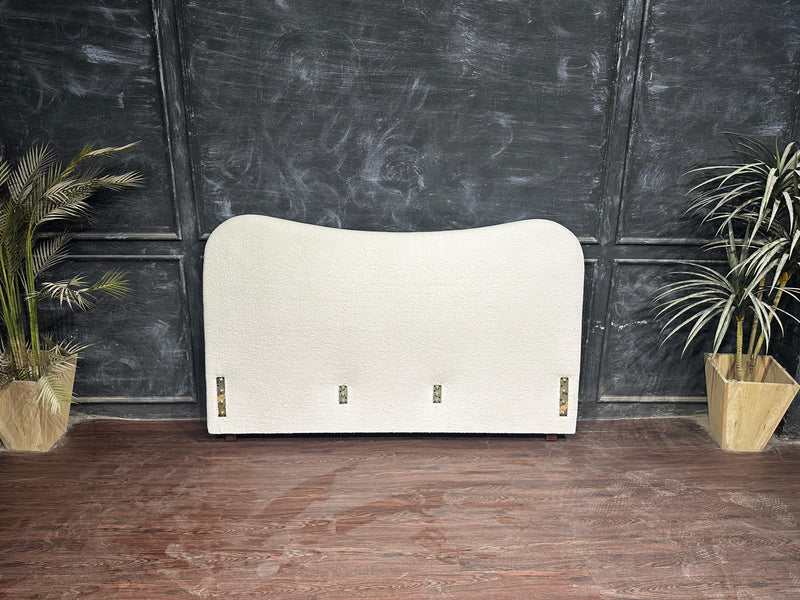 Miniamalist Boucle Bed