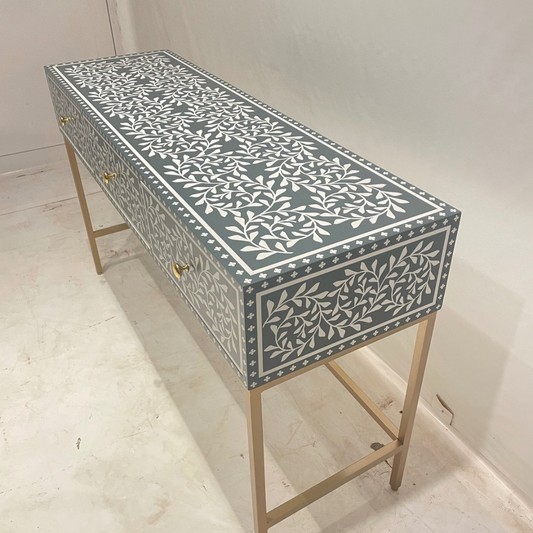 Floral Inlay Console