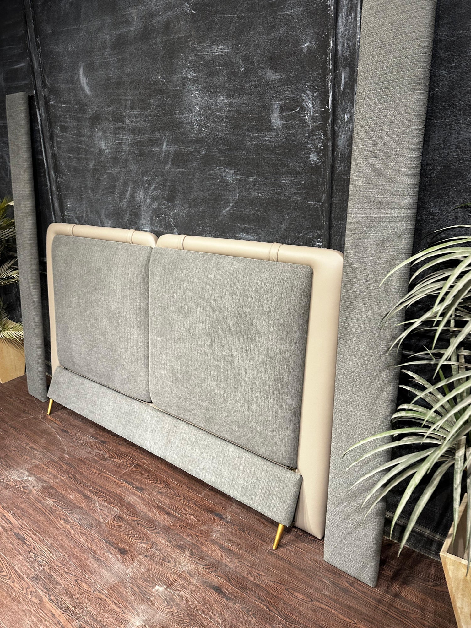 Minimalist Grey bed