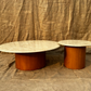 Marbleized Wood Nesting Coffe Table