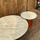 Marbleized Wood Nesting Coffe Table