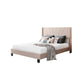 Queen Size Velvet Upholstered Platform Bed