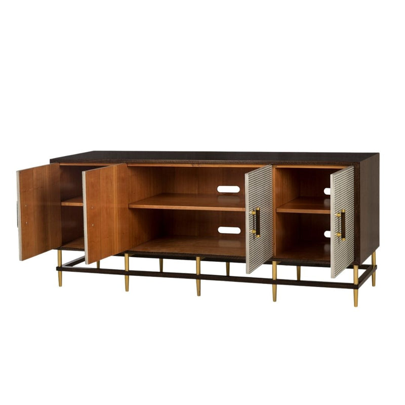 HERRINGBONE CREDENZA - 4 DOOR