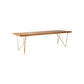 DYLAN BRASS MEDIUM ACACIA TABLE