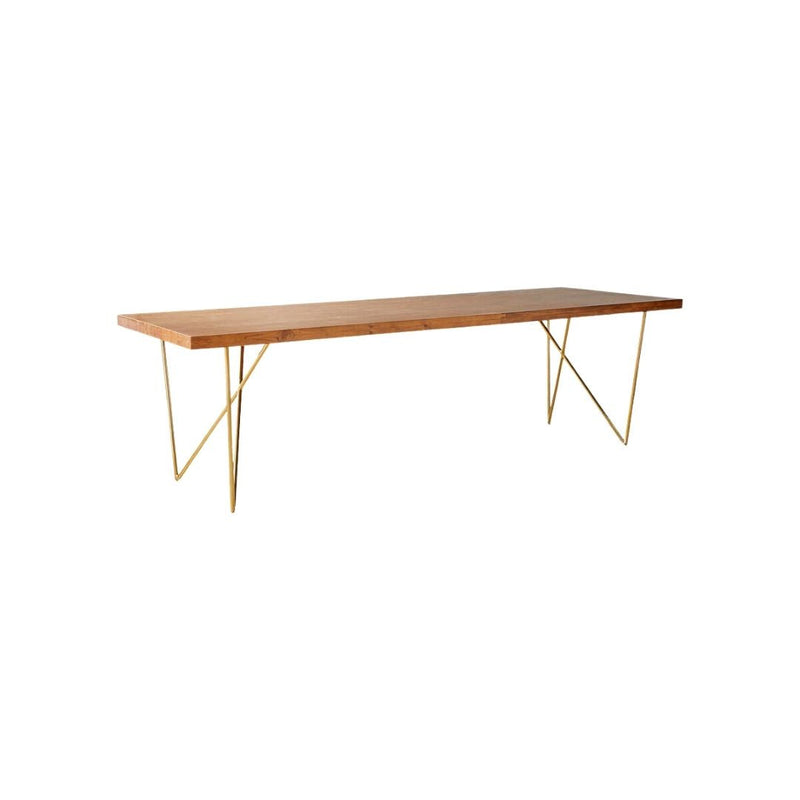 DYLAN BRASS MEDIUM ACACIA TABLE