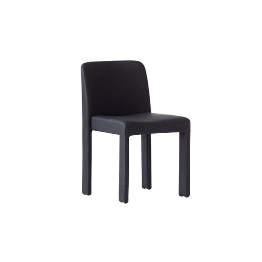 HIDE FAUX LEATHER B34LACK DINING CHAIR