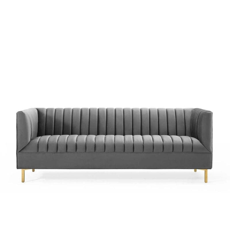 Valiant Vertical Channel Tufted Sofa