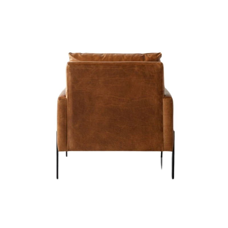 GUNNISON COGNAC LEATHER CHAIR