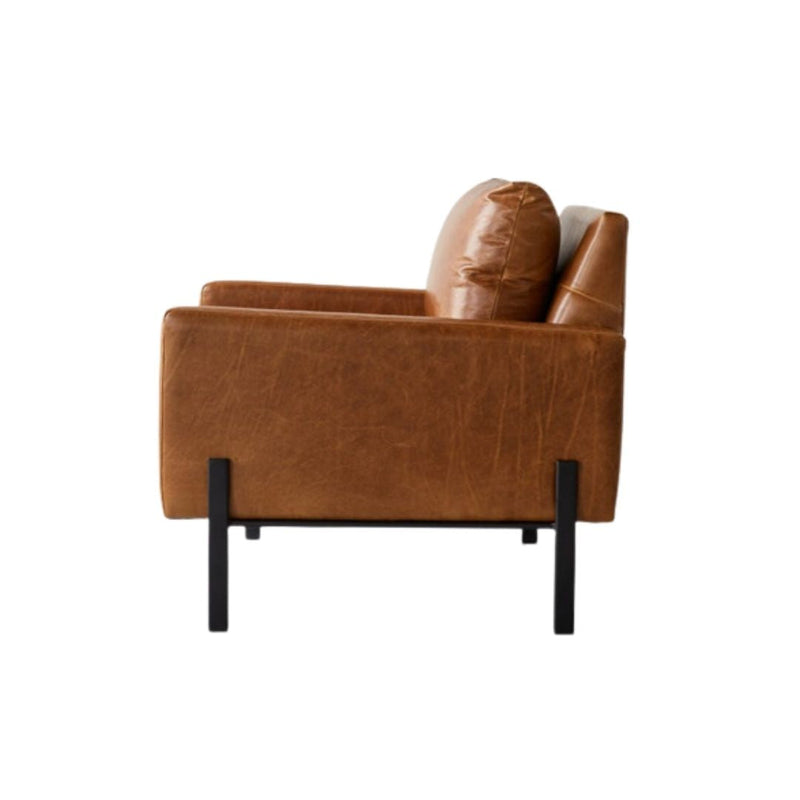 GUNNISON COGNAC LEATHER CHAIR