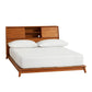 Mid-Century Headboard Storage Platform Bed