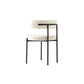 INESSE BOUCLE IVORY DINING CHAIR