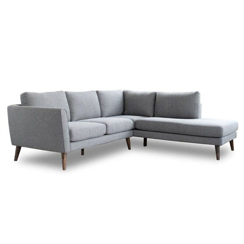 Bexley Grey Sectional Sofa Left Facing Chaise