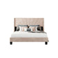 Queen Size Velvet Upholstered Platform Bed