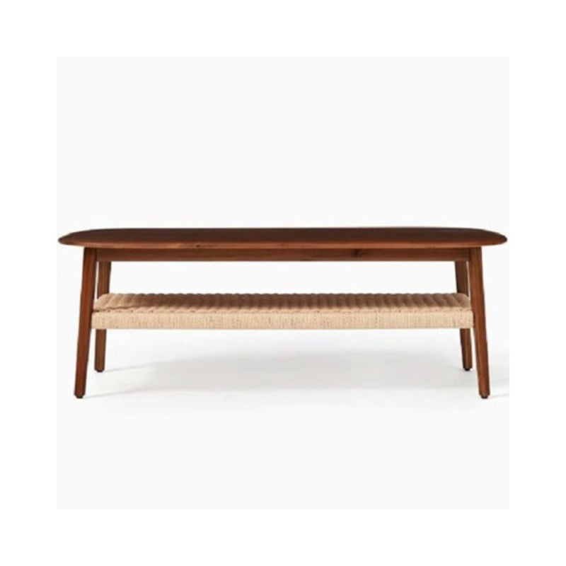 Chadwick Mid-Century 48" Solid Wood Rectangle Coffee Table