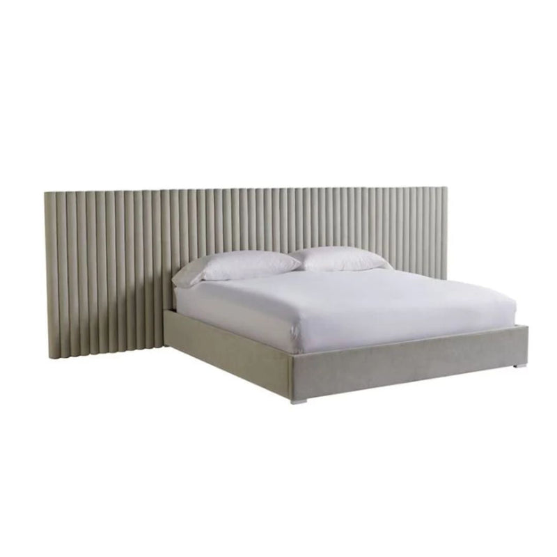 Contemporary Queen Bed w/ Wall Panels