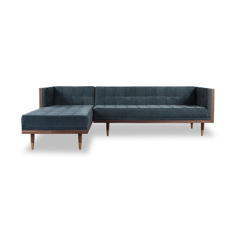 Woodrow Box Fabric Sofa Sectional Right